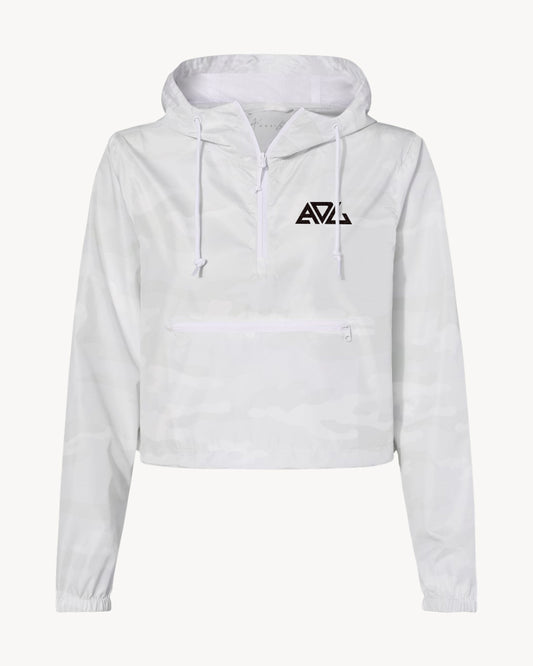 WOMEN'S CROP WINDBREAKER (CHEETAH)